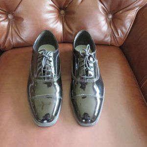 Men's AFTER SIX Tuxedo Shoes Black Patent 8 W NWOT